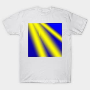 Yellow blue abstract texture art T-Shirt